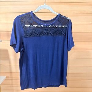 American Eagle Outfitters Navy Soft & Sexy Tee